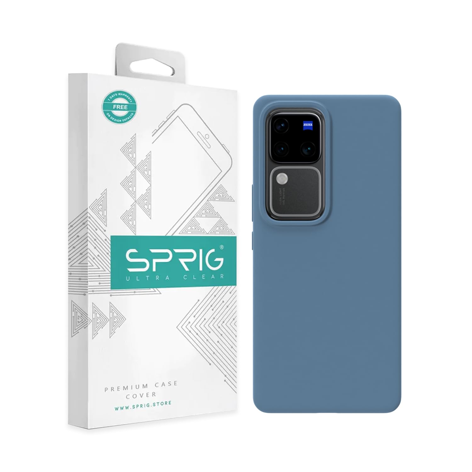 SPRIG Liquid Silicon Back Cover/Back Case for Vivo V30 Pro (Denim Blue) (B0D7ZPLYS9) Amazon Price History, Amazon Price Tracker