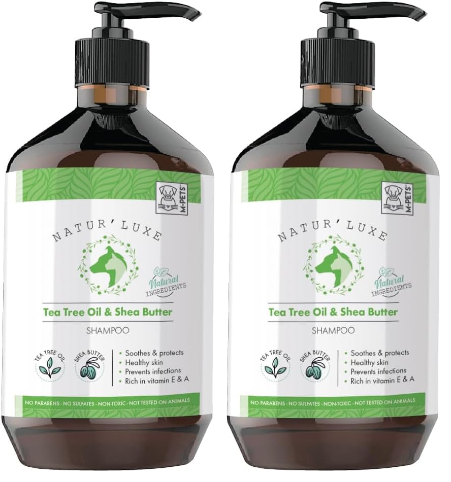 M-PETS NATURLUXE DOG SHAMPOO TEA TREE & SHEA BUTTER 500ML (2 paketi)