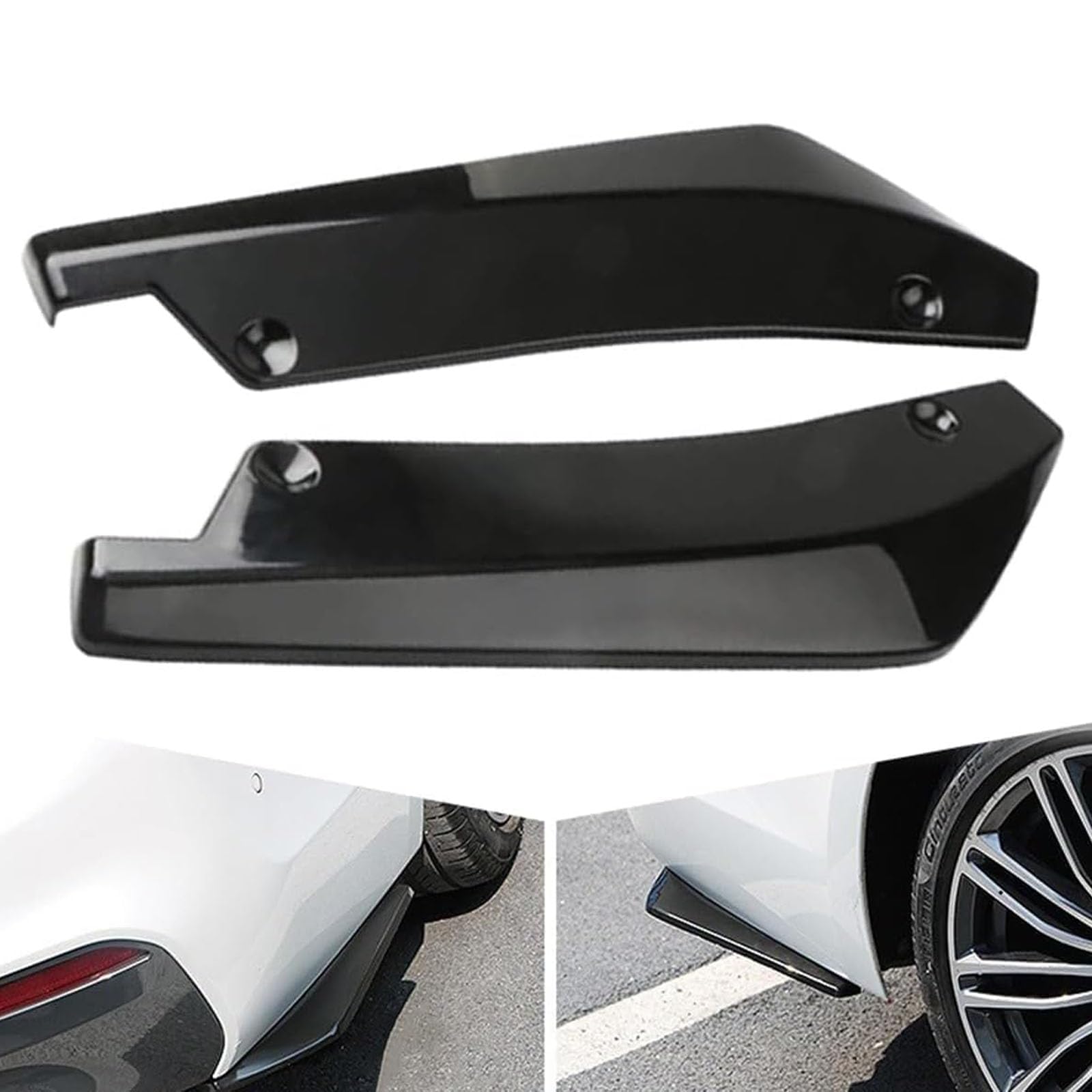 2 Pcs Car Rear Bumper Lip Spoiler, for KIA Sorento(5Seats) 2020-2023 2024 2025 Rear Corner Llip Diffuser Spoiler Side Fin Scratch Protector, Car Accessories
