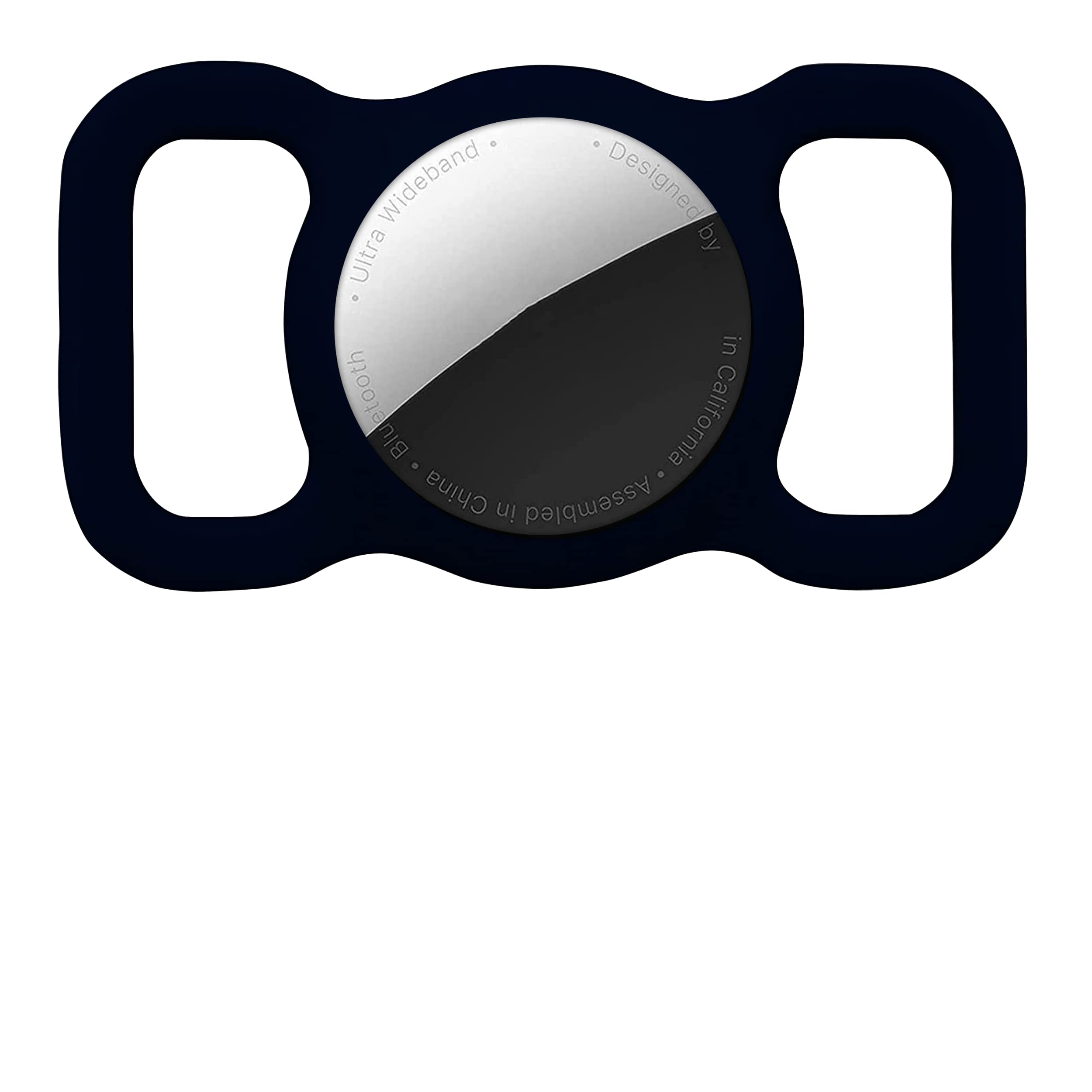 Squif Airtag Case for Pets, Dogs, Cats | Airtag Case Cover | Protective Silicone Case Compatible with Airtag (Black)