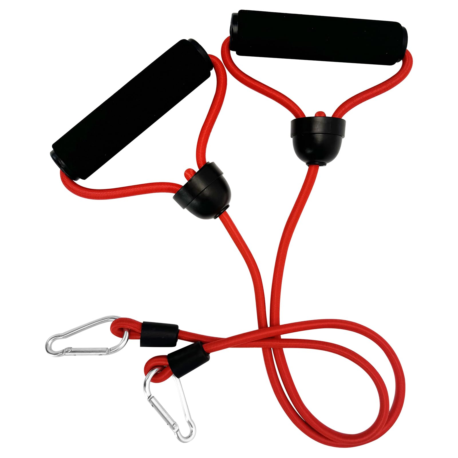 MIUUIPI Resistance Band Expander Bands, Medium Tension, Red, 2 Count, 12cm x 66cm, Strength Training, Workout