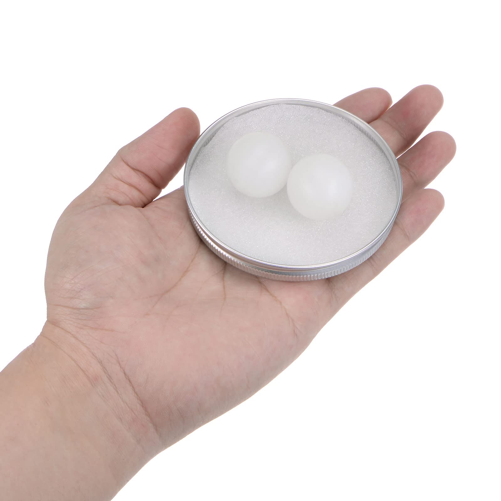 Sourcing Map 2uds PA6 Nylon Sólido Plástico Bolas 25mm G3 Precisión Rodamiento Bola