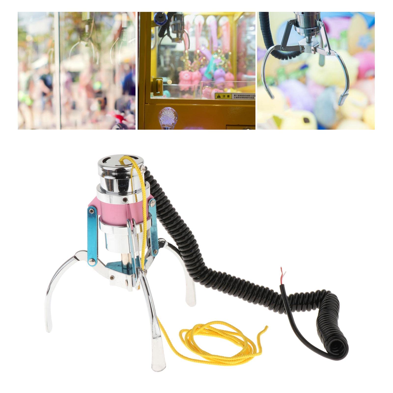 para Máquinas Recreativas con Accesorios de Alambre de Resorte, Pinzas para Máquinas de Grúa, para Máquinas de Juegos de Grúa de Dulces, Rosado