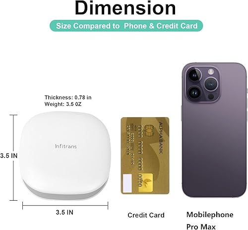 Miniatura 3 de Espejo de bolsillo recargable, espejo de maquillaje compacto LED de aumento 1X5X, espejo de viaje con luz en modo de 3 colores, espejo de bolso, 2