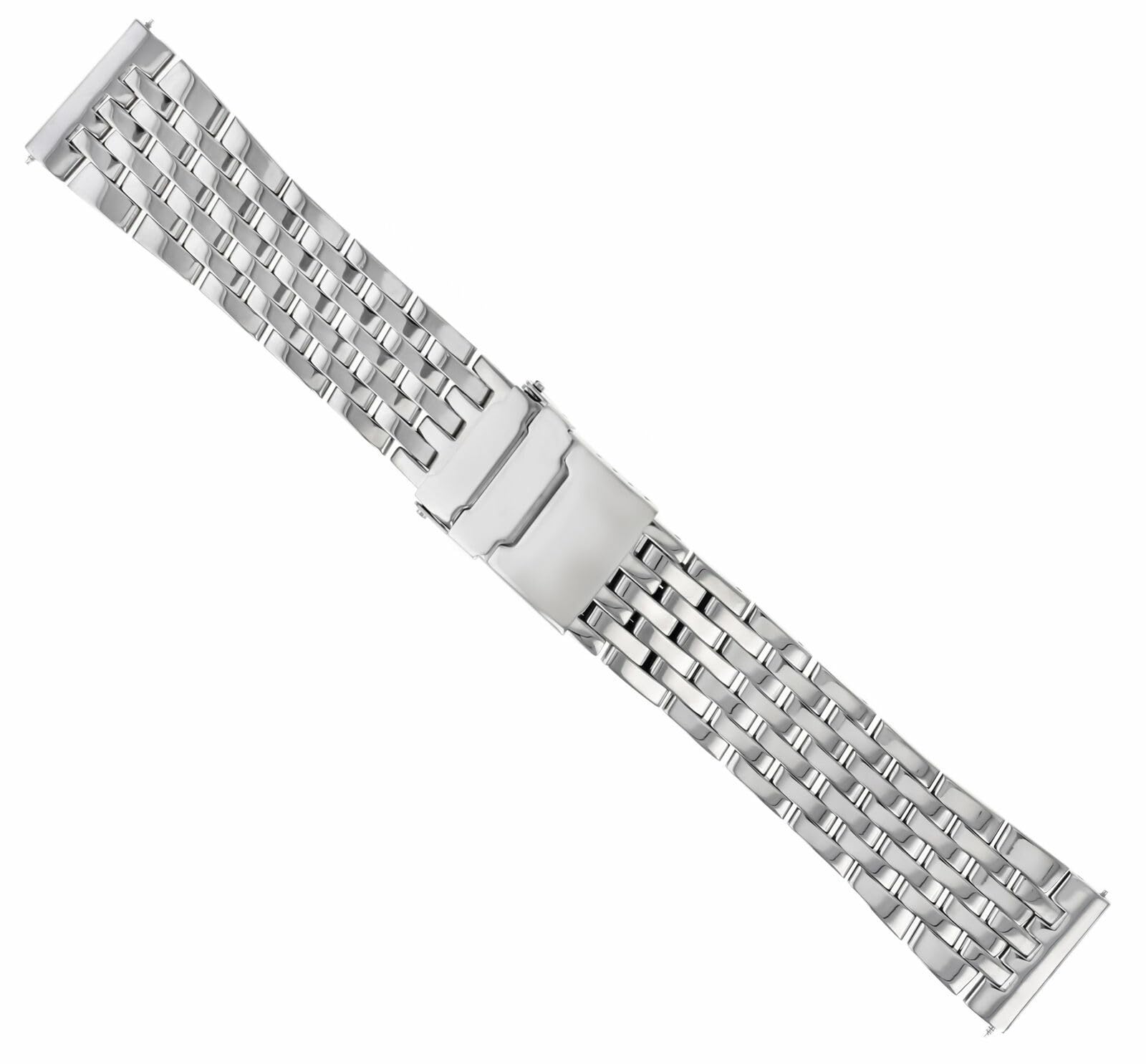 Ewatchparts 22mm Watch Band Bracelet Compatible With Breitling Navitimer A13322 7 Link Stainless Steel Shiny