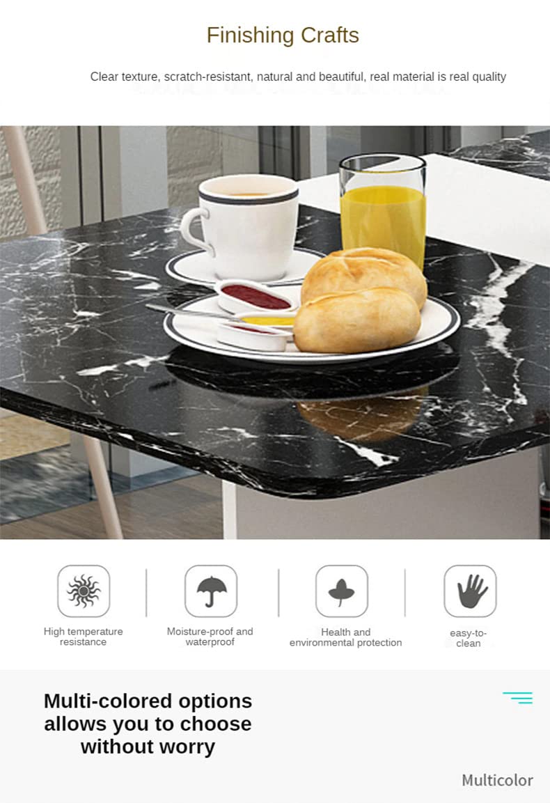 Zed Folding Dining Table, Versatile Dinner Table with Wheels and