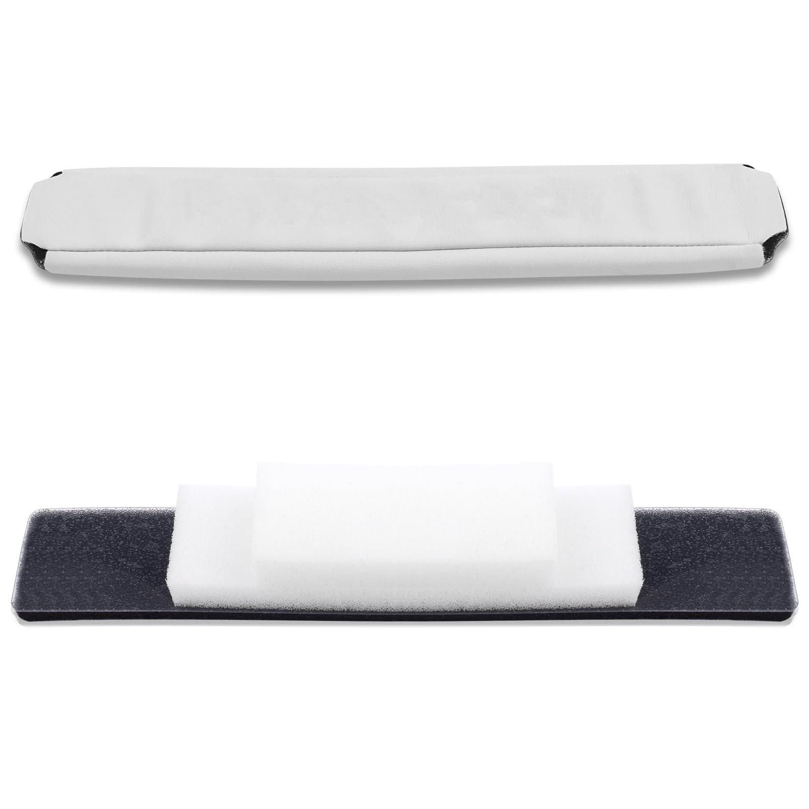 Alitutumao Soft Protein Leather Headband Cushion Pads Compatible with Monster Beats by Dr.Dre PRO Detox Wireless Headset Headphones (White) 2
