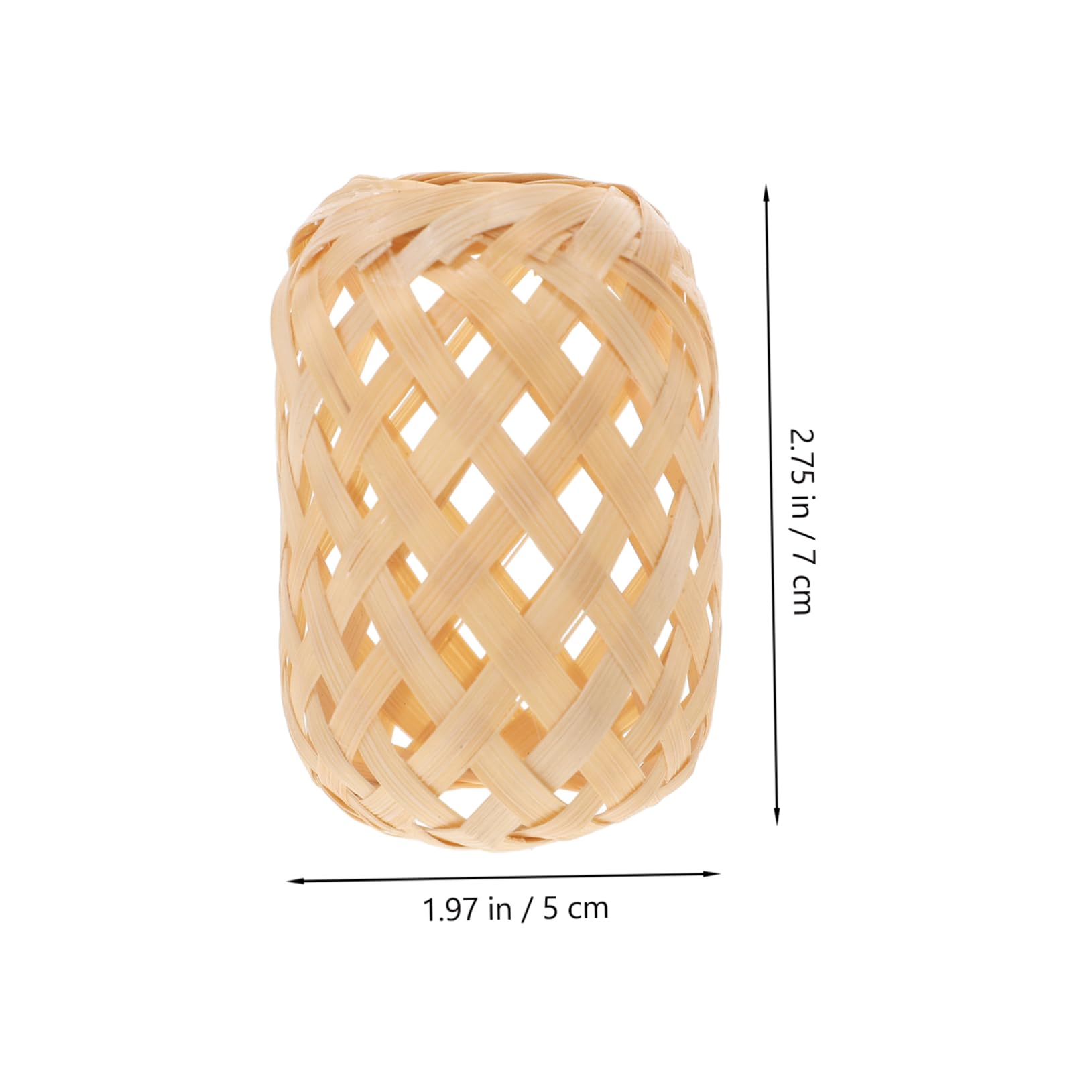 SOLUSTRE 6pcs Bamboo Woven Lantern Kit for DIY Crafts Miniature Lanterns for Decorations Unique Bamboo Material for Festive Events and Party Favors Rustic Charm for Any Decor