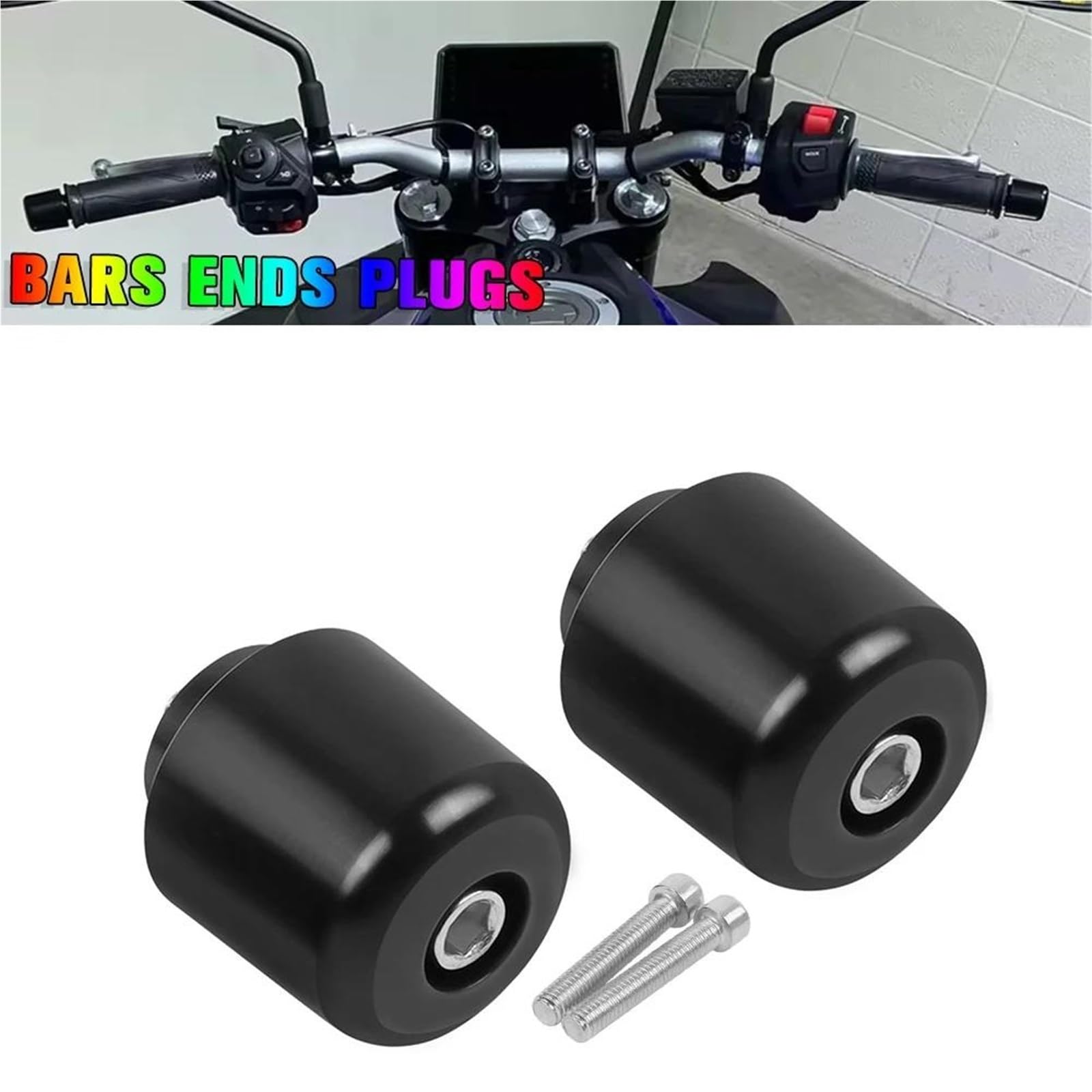 Motorrad Lenkerenden Für Y&AMAHA MT-09 MT-07 YZF-R9 | Lenkergriffe Endkappen Stecker Lenkergewichte Stecker Schieberabdeckung AIOXOLGIVW