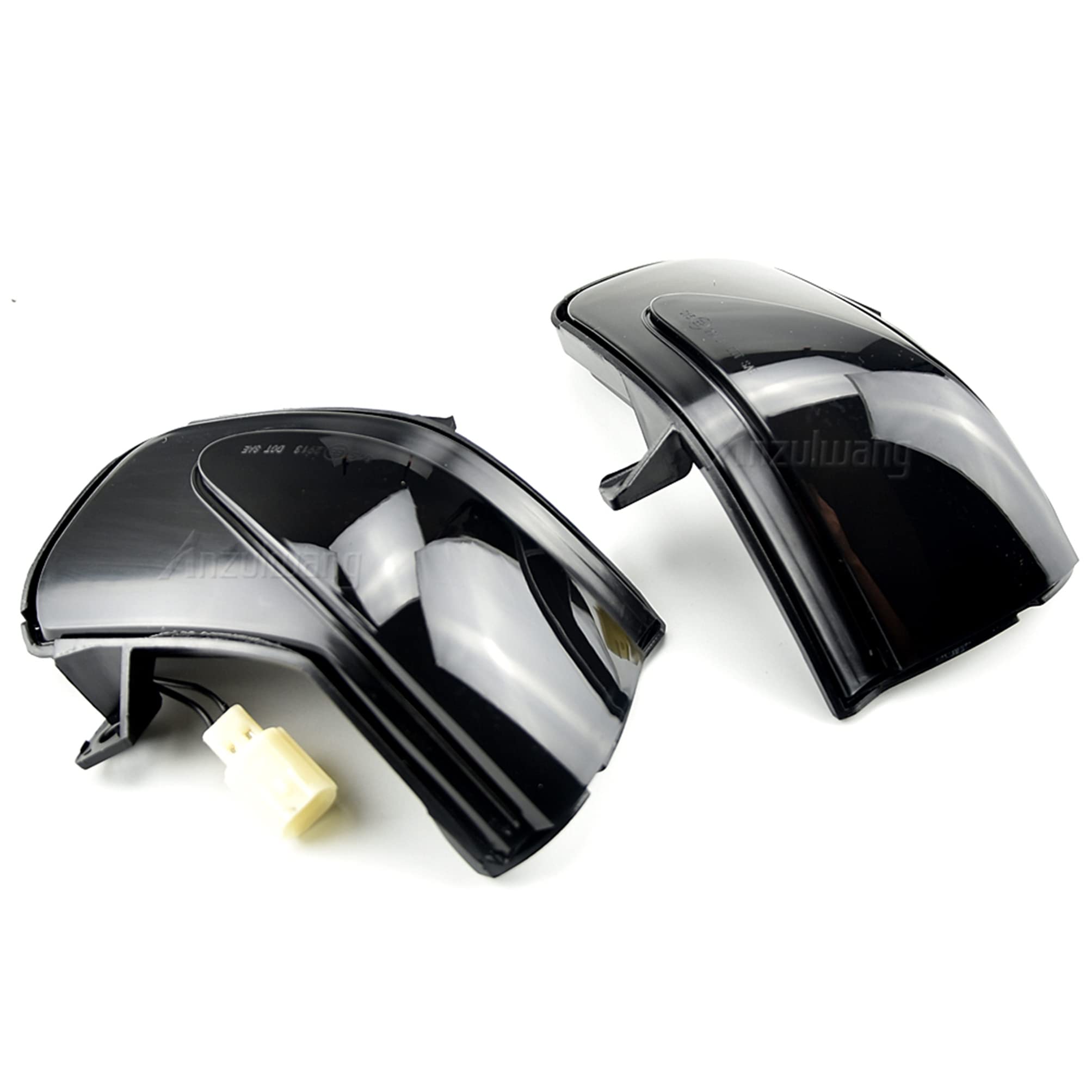 rrx 2pcs Dynamic Rear View Mirror Sequential Indicator Turn Signal Side Marker Light Blinker Replacement for Honda (Fit 2th Jazz Insight 2009-2013)