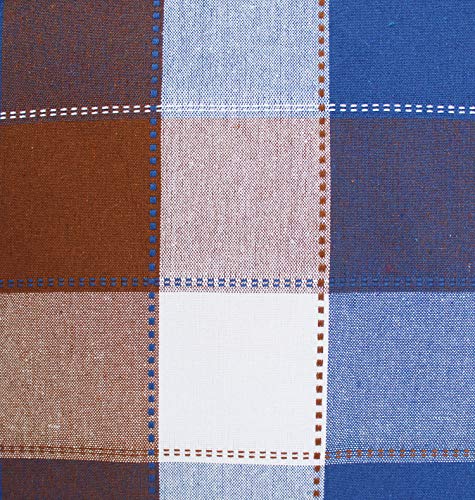 Image of AIRWILL Branded, 100% Cotton Yarn-Dyed Multicolor Checks with 6 /8 Seater Tablecloth, Sized 140cm Width and 180cm Length, Pack of 1 piece