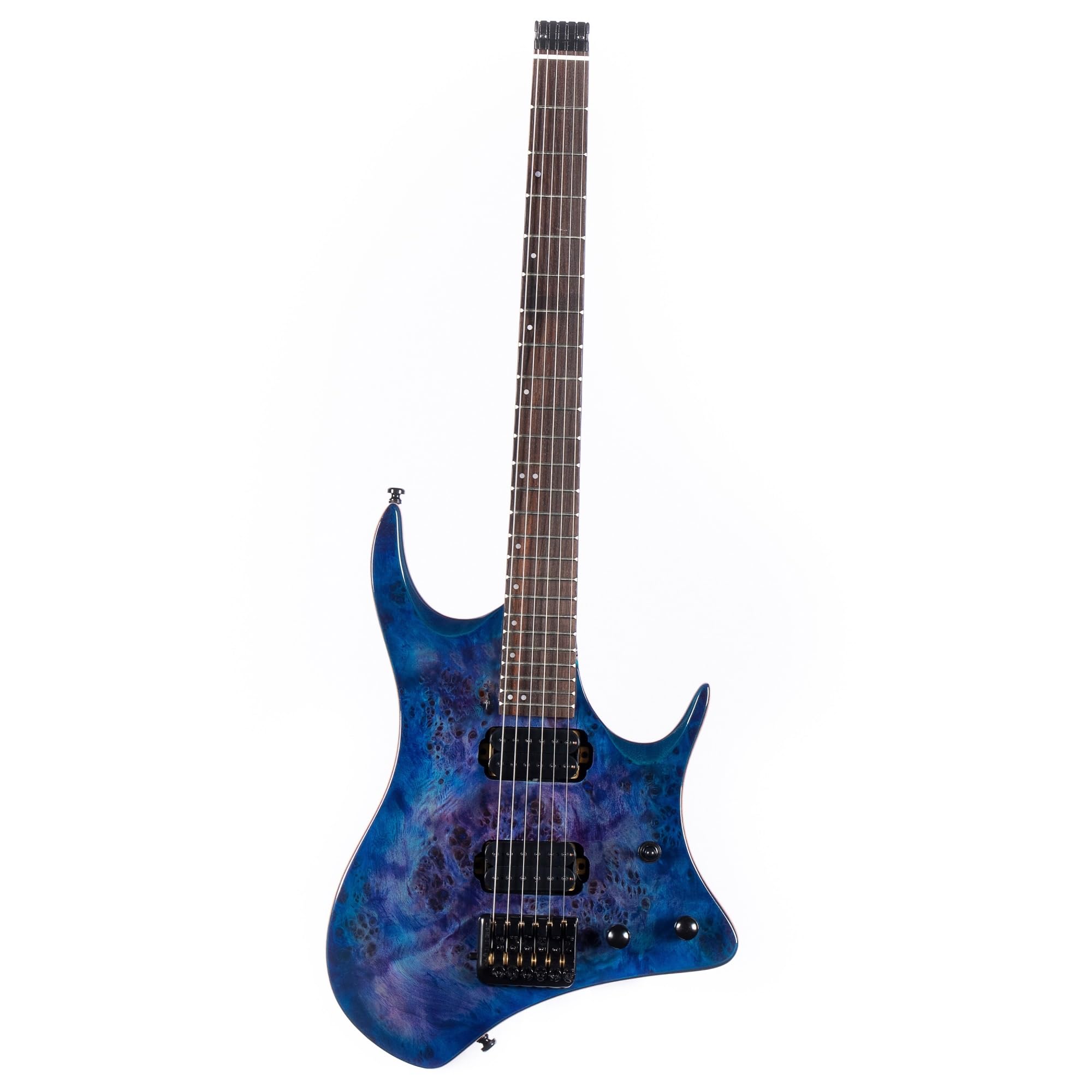 Chitarra Elettrica Per Pratica Set Chitarra Elettrica Jazz Senza Paletta A 6 Corde(Blue)