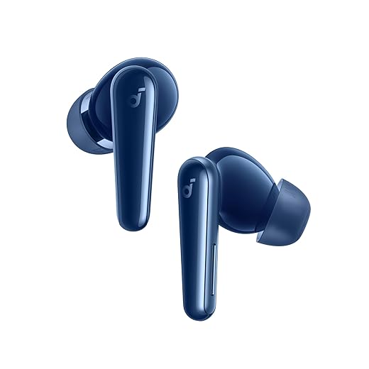 Soundcore Liberty 5 by Anker Cuffie Bluetooth Wireless con Cancellazione del Rumore, Riduzione della Voce 2X più Forte, ANC in Tempo Reale, Dolby Audio, Chiamate Chiare con 6 Mics IA, Lunga Durata
