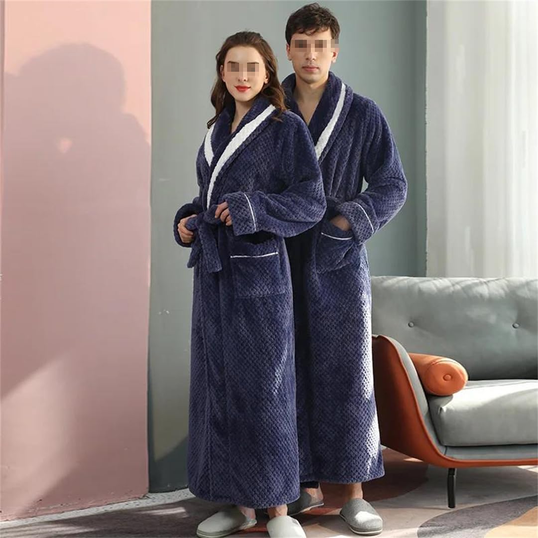 Flanelowa pluszowa pogrubiona bielizna nocna para szlafrok damska seksowna koszula nocna męska koralowy polar długi szlafrok bielizna nocna