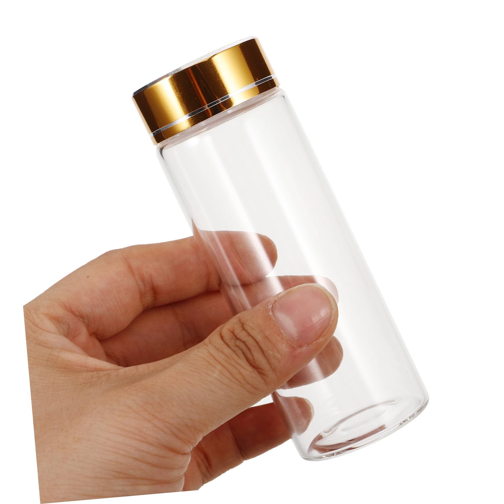 FUNOMOCYA 3pcs Glass Bottle Scientific Experiments Test Tubes Test Tubes Bottle Glass Test Tubes Test Tube Glass Tubes with Caps Glass Tube Scientific Test Tube Scientific Tube Lab Test Tube