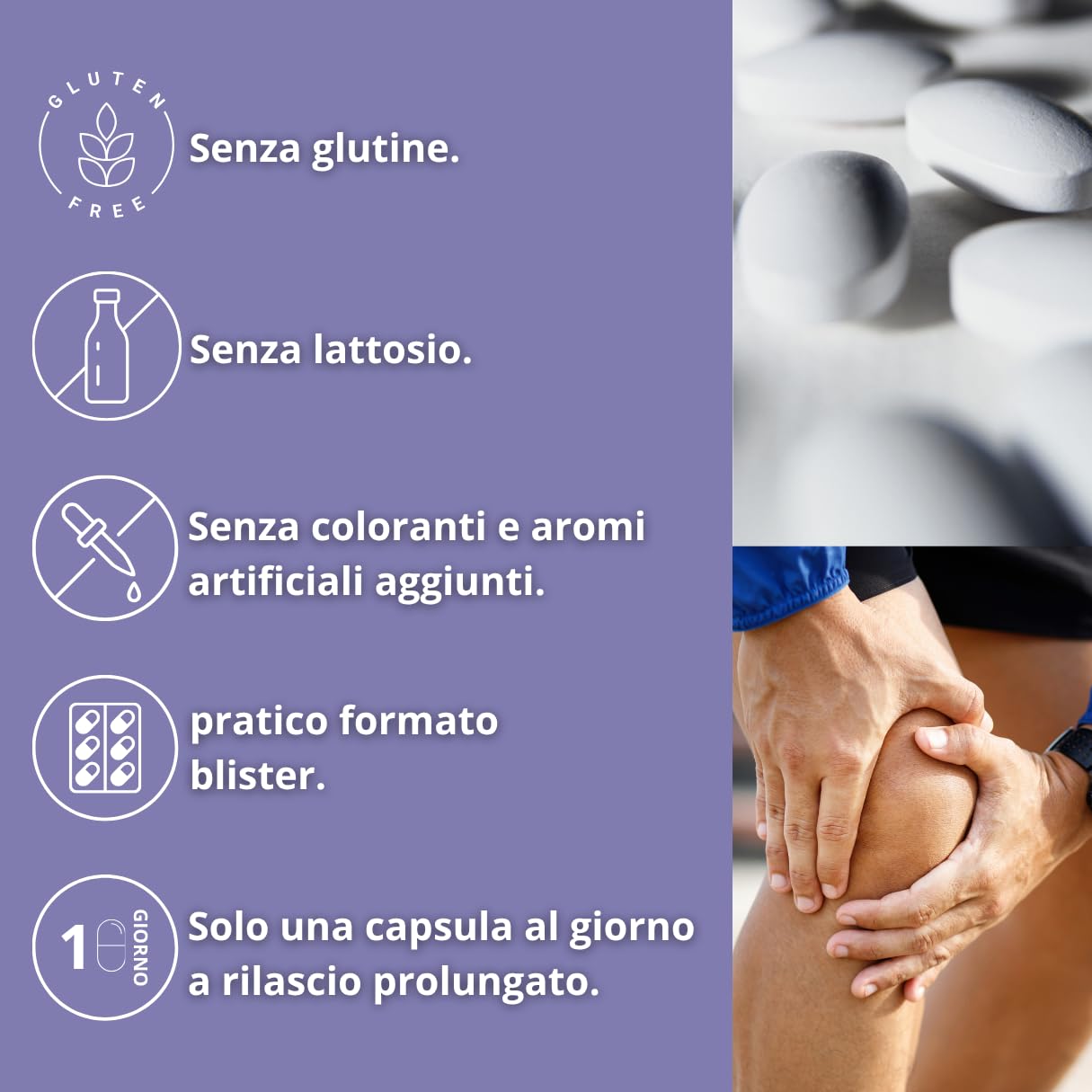 Healthaid Osteoflex Plus Integratore per Articolazioni e Cartilagine - Con Glucosamina, Condroitina e Acido Ialuronico, 30 Compresse