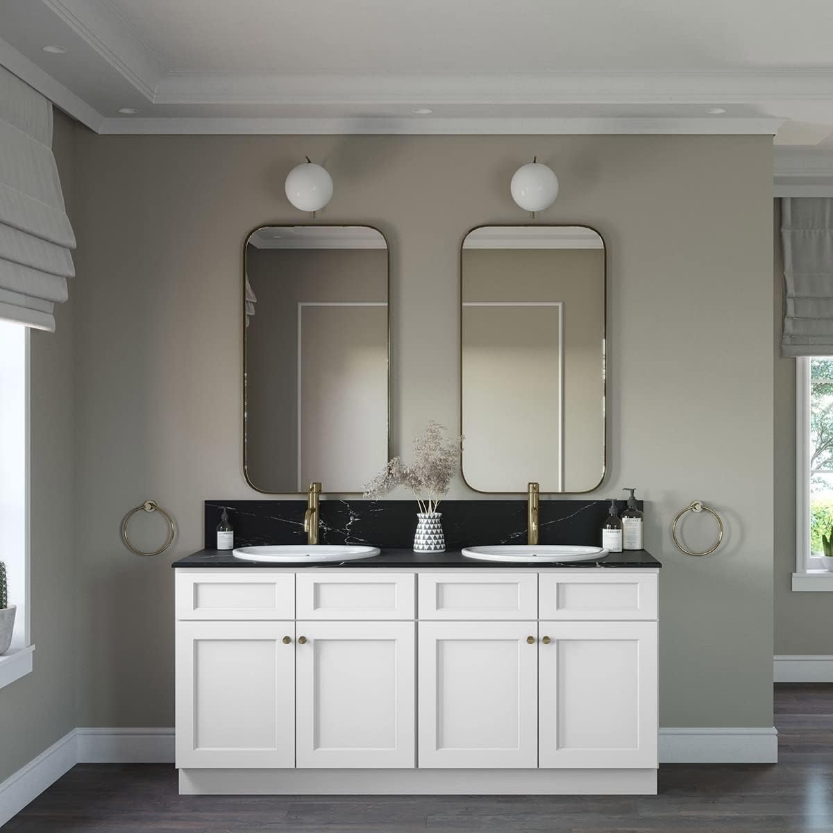 Amazon.com: RTA Cabinet Store 72 Inch Double Sink Bathroom Vanity Base ...