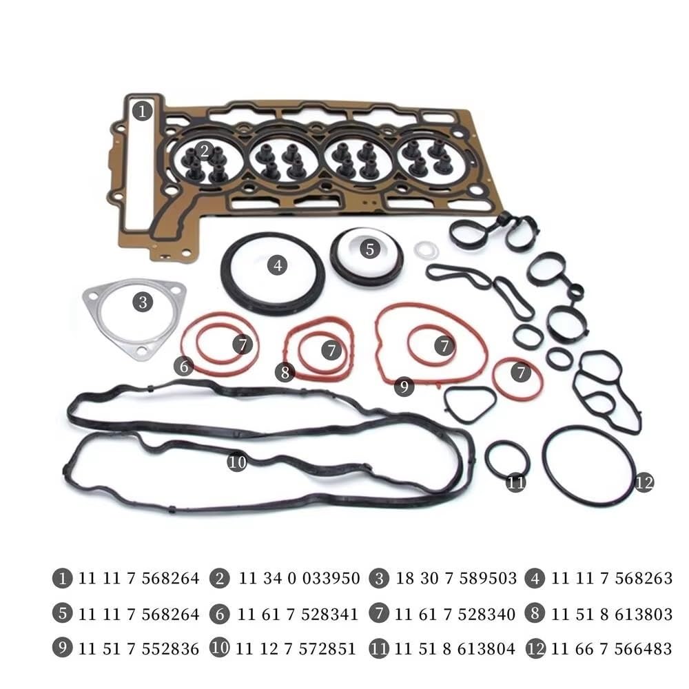 Set de juntas culata auto Kit De Juntas Reconstrucción Motor Para Cooper S Para JCW Para R55 R56 R57 N14B16 1,6 T