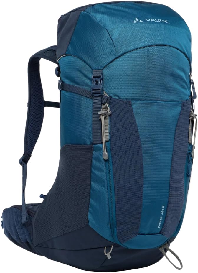 Vaude Brenta 36+6 - Hiking Backpack for Men & Women 42 Litres, Aeroflex 3D Ventilation & ErgoShape Shoulder Straps, Rain Cover & Front Access - Ideal for Day Trips
