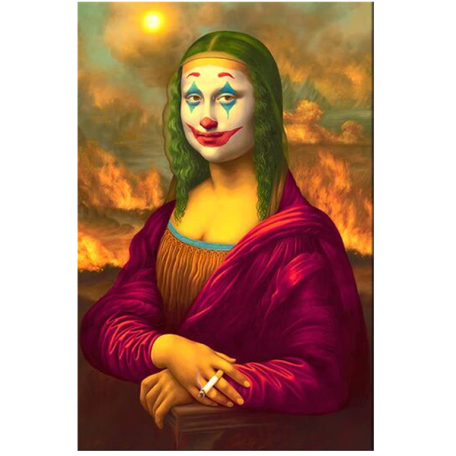 Amazon｜面白いモナリザの肖像画の写真古典的なキャラクター