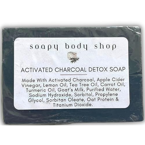 Charcoal Underarm Detox Soap, Activated Charcoal & Tea Tree, Detoxifying Soap, Activated Charcoal For Odor Removal, Brightening Underarm Bar Soap,