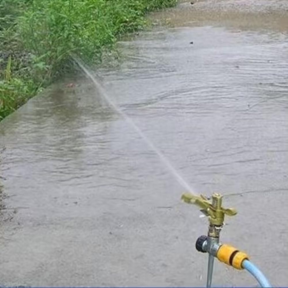 Sprinkler de impacto, rociador de balancín giratoria de 360 ​​°, con boquilla, 1/2, rociador de jardín de 3/4 pulgadas, para riego de jardín de patio de césped de césped