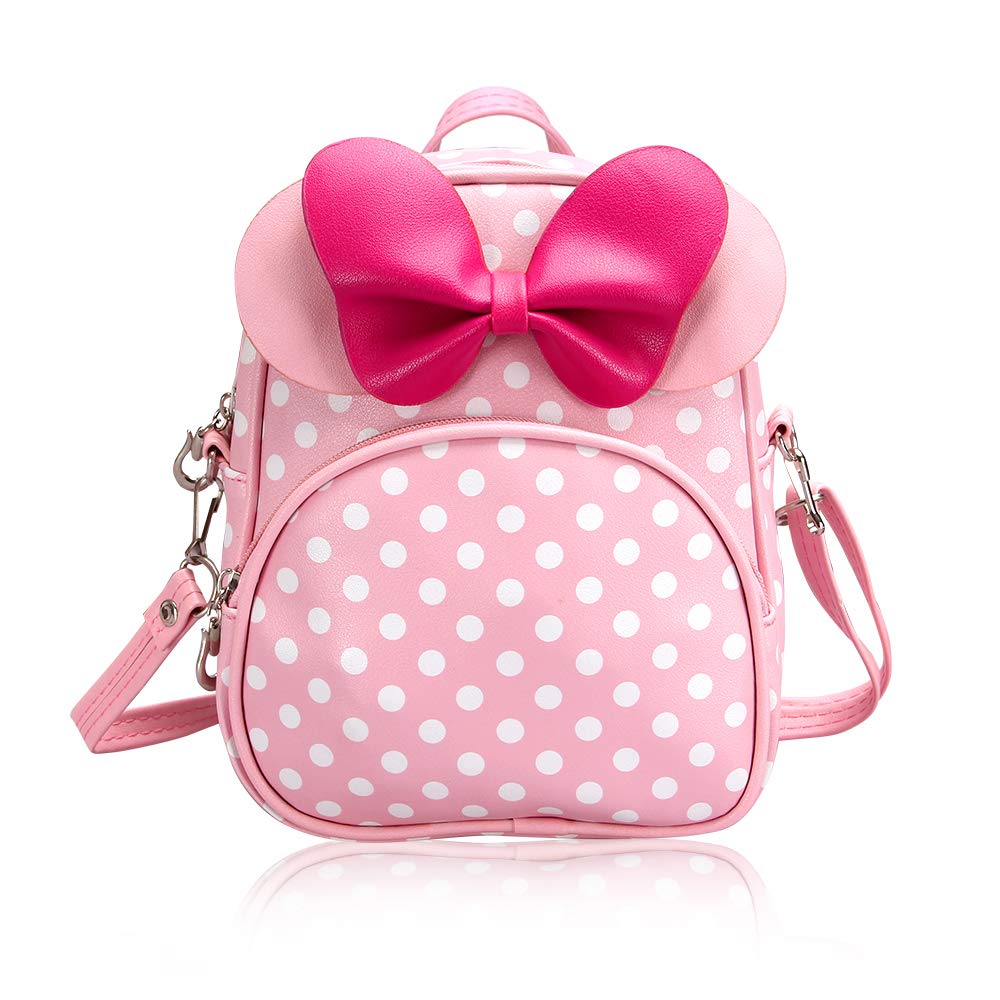 VoikukkaKids Mini Backpacks Purse for Toddlers Daypack Little Girls Cute Small Leather Wallet Baby Crossbody Purse