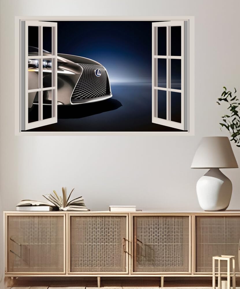 JVERF - JZZA16289 Lexus| Self-Adhesive Open Window Wall Sticker