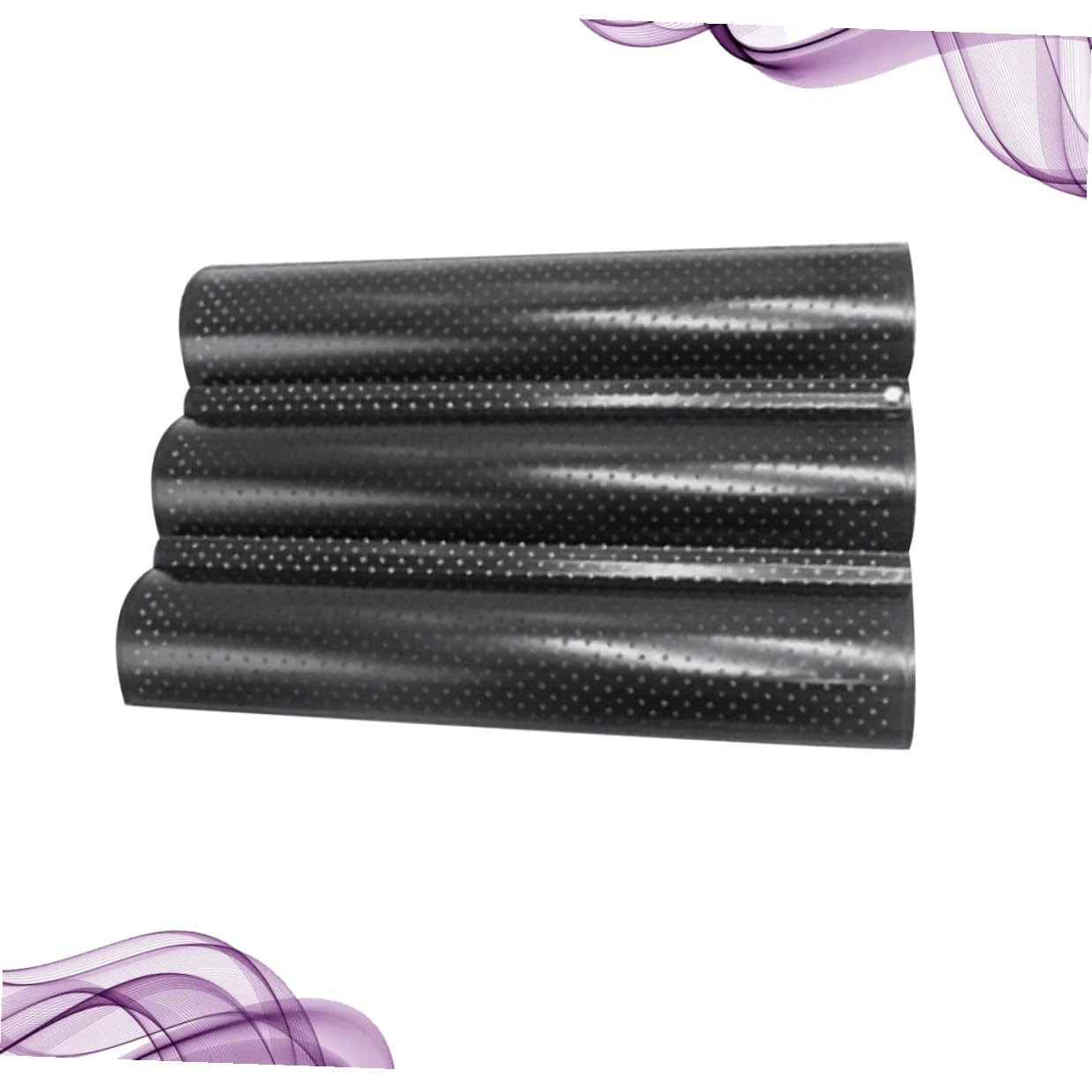 Alipis Baguette Backform Wellenmuster Mittelgroß Backblech Schwarz Antihaft Beschichtet Für Französisches Brot Backen Zuhause Und Bäckerei