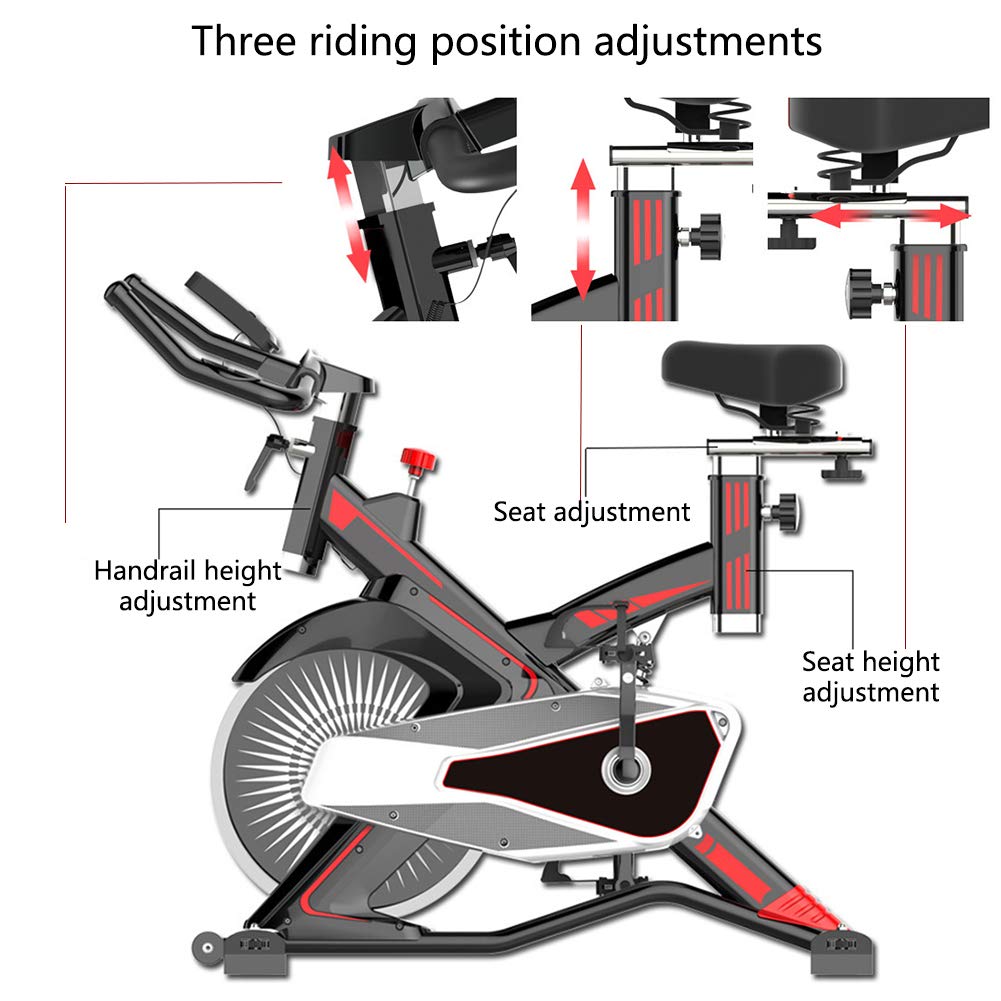 Wewnętrzny rower treningowy z monitorem LCD, regulowane siedzenie, 8-stopniowy opór magnetyczny do domowego biura, siłowni