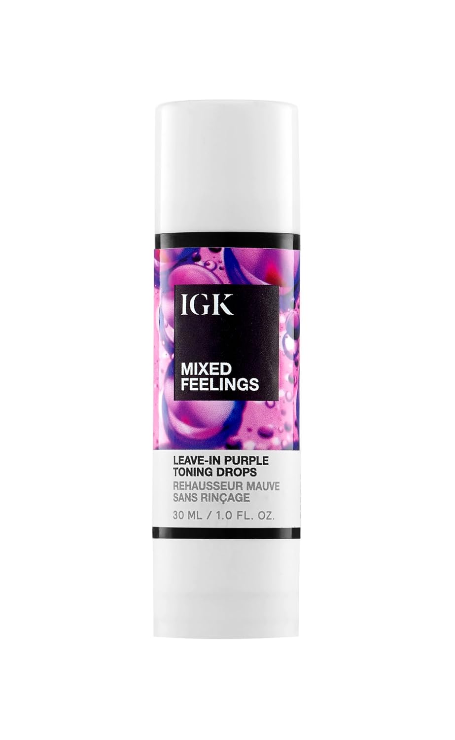 IGK MIXED FEELINGS Leave-In Blonde Toning Drops | Brighten + Neutralize Brass | Vegan + Cruelty Free | 1 Oz