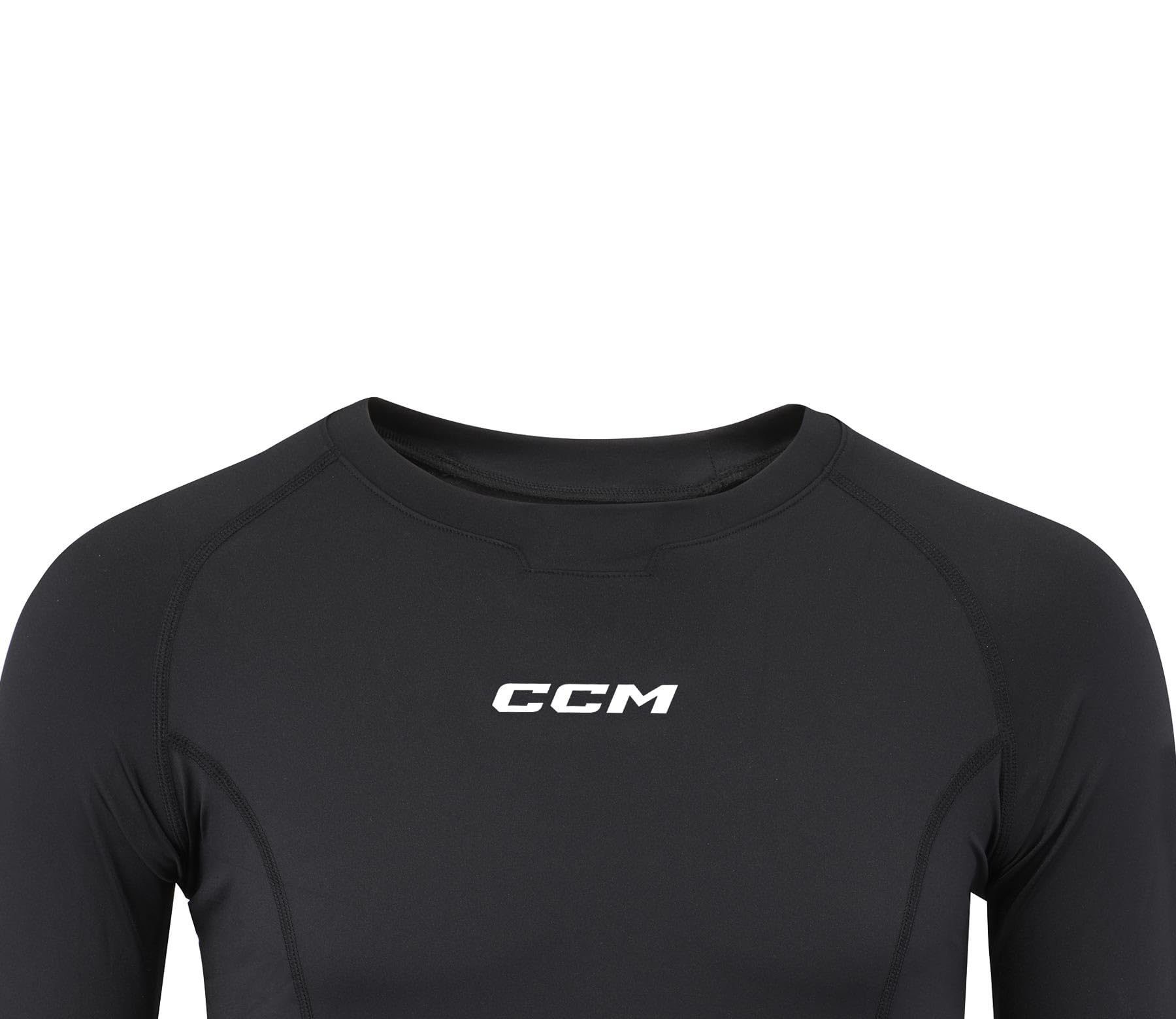 CCM T-shirt de compression à manches longues pour jeunes, tissu extensible dans les 4 directions