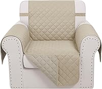 Vista 87 de Fundas reversibles para sofá biplaza, protector de muebles (sofá biplaza, camello/beige)