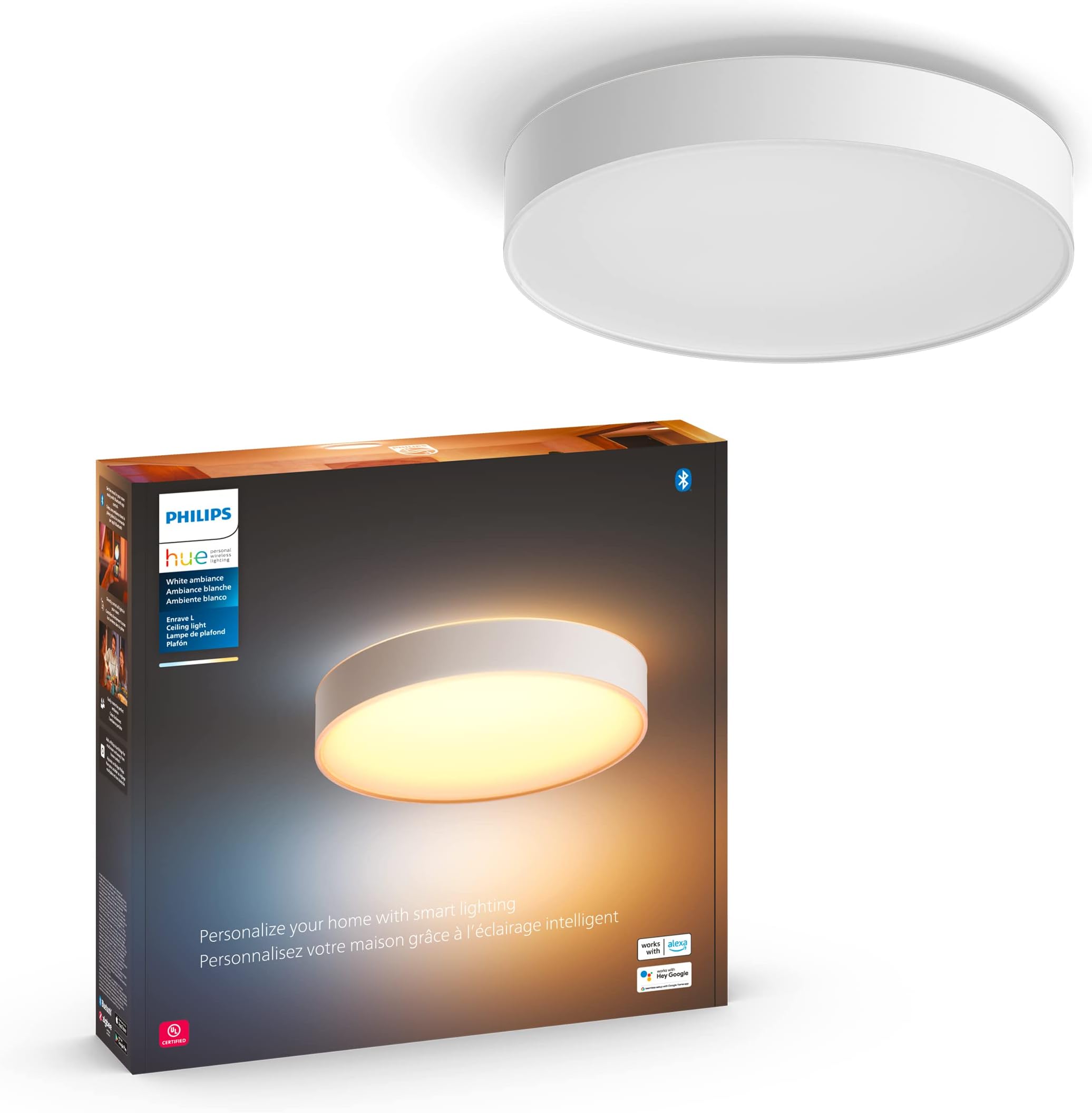 thumbnail: Philips Hue Centris Verlichtingsset - 4 Lampen, 16 Miljoen Kleuren | Bedienbaar Met App & Alexa