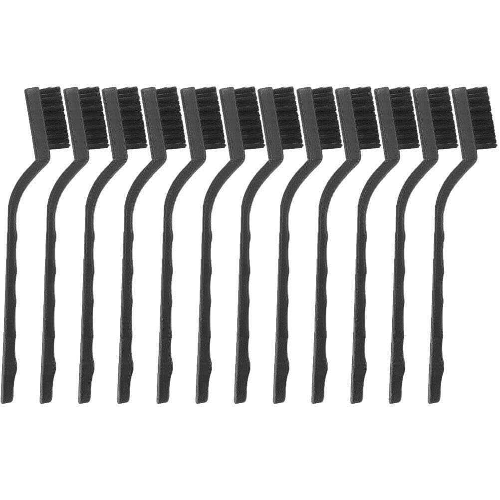 12pcs Mini Rascadores De Alambre De Nylon Cepillo De Limpieza Cepillo De Alambre De Alambre Mini Retirar Cepillo De Óxido Herramientas Limpias