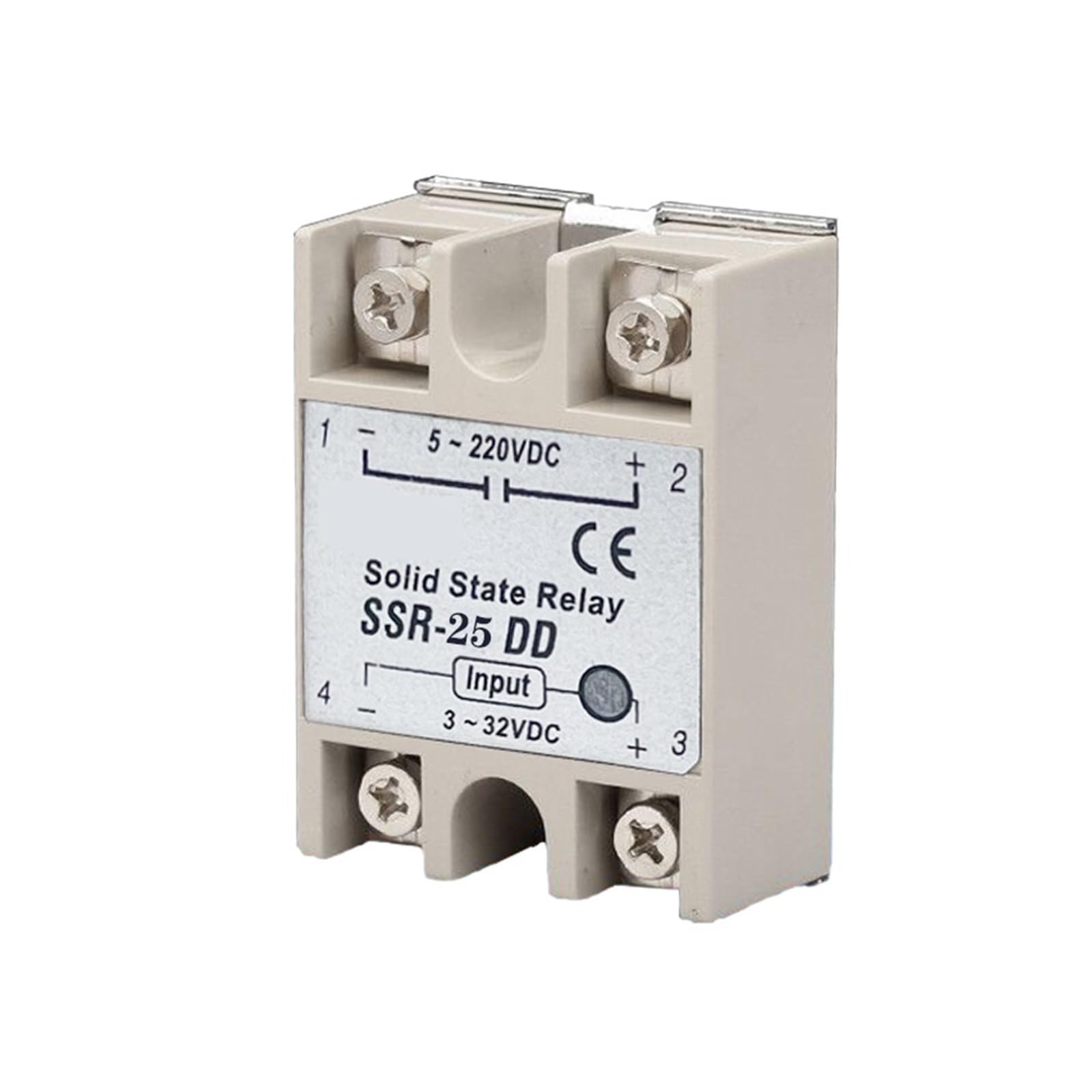 Relè statico normalmente aperto CC SSR25DD controllato CC 5-220 V