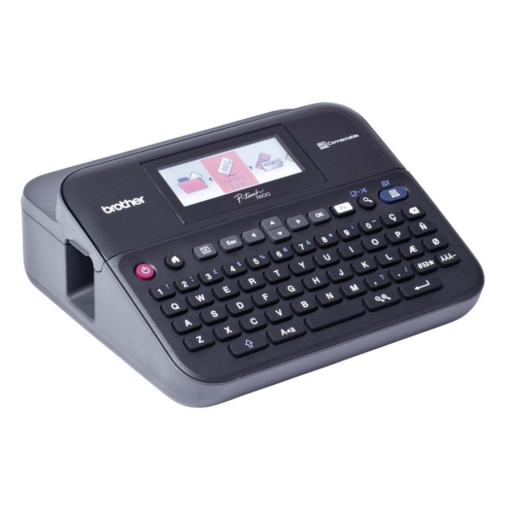 Brother PT-D600VP Professionelles Beschriftungsgerät für das Büro (für 3,5 bis 24 mm breite TZe-Schriftbänder, Thermotransfer-Druckverfahren), schwarz