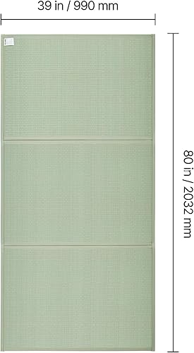 Miniatura 3 de VEVOR Tapete de tatami japonés, tamaño individual XL, colchón de tatami plegable de 39 x 80 pulgadas, césped 100% natural, colchón de suelo con
