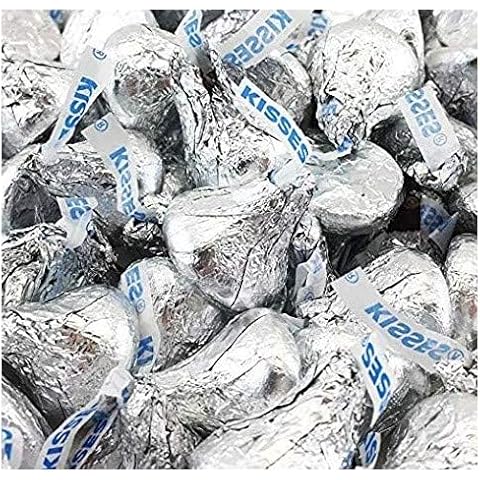 Hershey's Kisses, Milk Chocolate in Silver Foil (Pack of 6 Pounds) Cover