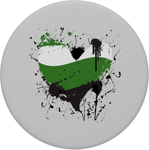 Miniatura 3 de Null Gender Paintsplash Heart  Regalo para Neutrois Pride Bandera PopSockets Agarre y soporte para teléfonos y tabletas