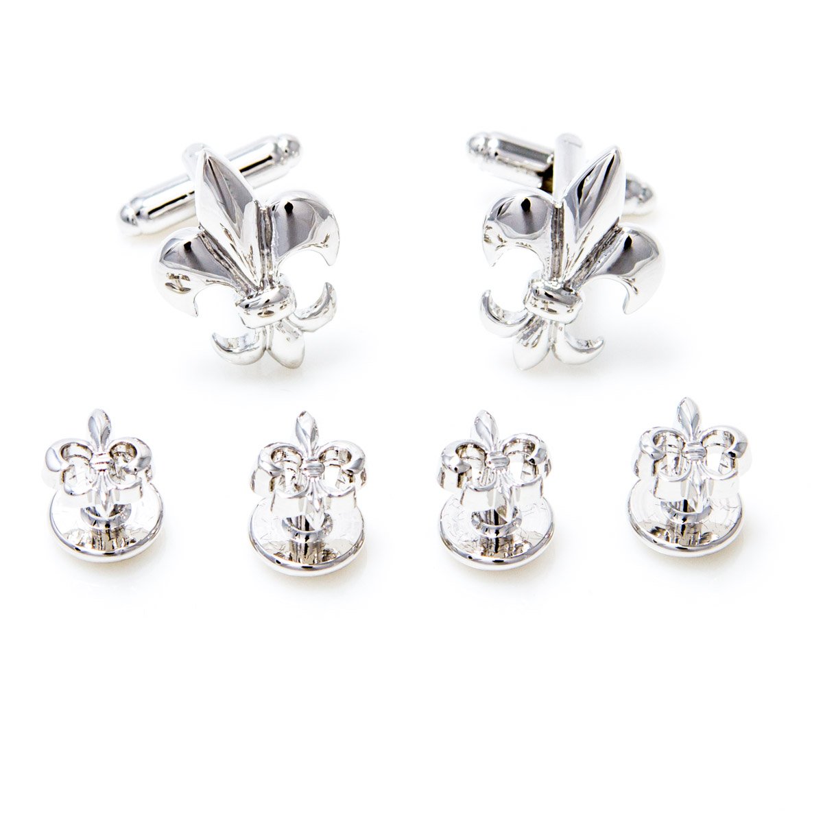 Mrcufffleur De Lys Fleur De Lis Cufflinks And Studs Set