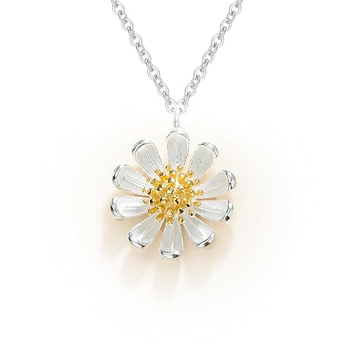 Miniatura 1 de Silver Daisy Necklace For Women 925 Sterling Silver Tiny Daisy Flower Pendant Necklace For Women, Daisy Flower Pendant Necklace Daisy Birthday