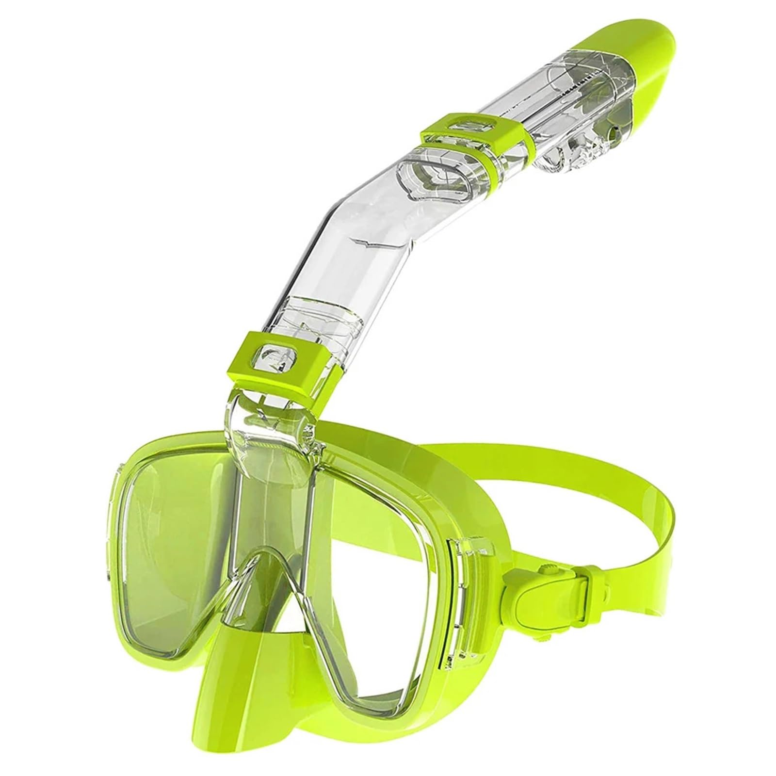 Maschera Snorkeling Mask Maschere subacquee Set di maschere da snorkeling pieghevoli antiappannamento con sistema di parte superiore completamente asciutta
