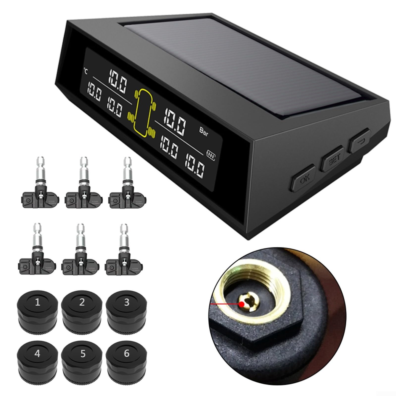 Calibrador de medición de acero inoxidable de 60 mm, disco de freno de coche de precisión y herramienta de prueba de profundidad de desgaste de la placa de neumático (externo)