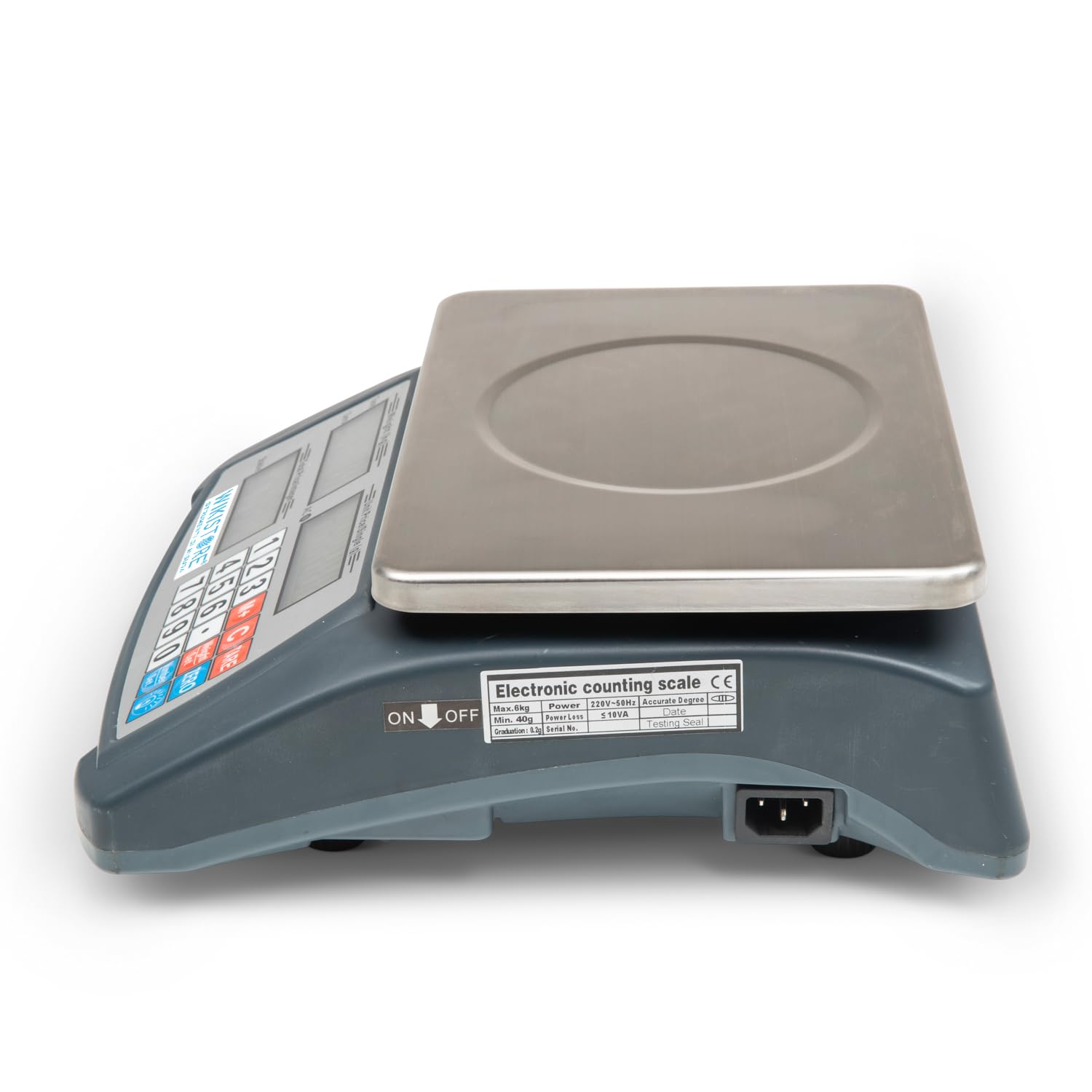 BALANZA DIGITAL 6 kg DE CARGA MÁXIMA, Balanza electrónica multifuncional con resolución 0,2 gr, Balanza profesional con funciòn cuentapiezas, Herramienta de trabajo precisay resistente