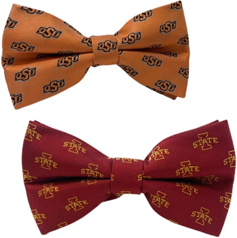 Eagles Wings Kansas Repeated Logo Bow Tie - Jayhawks College Team Bowties
