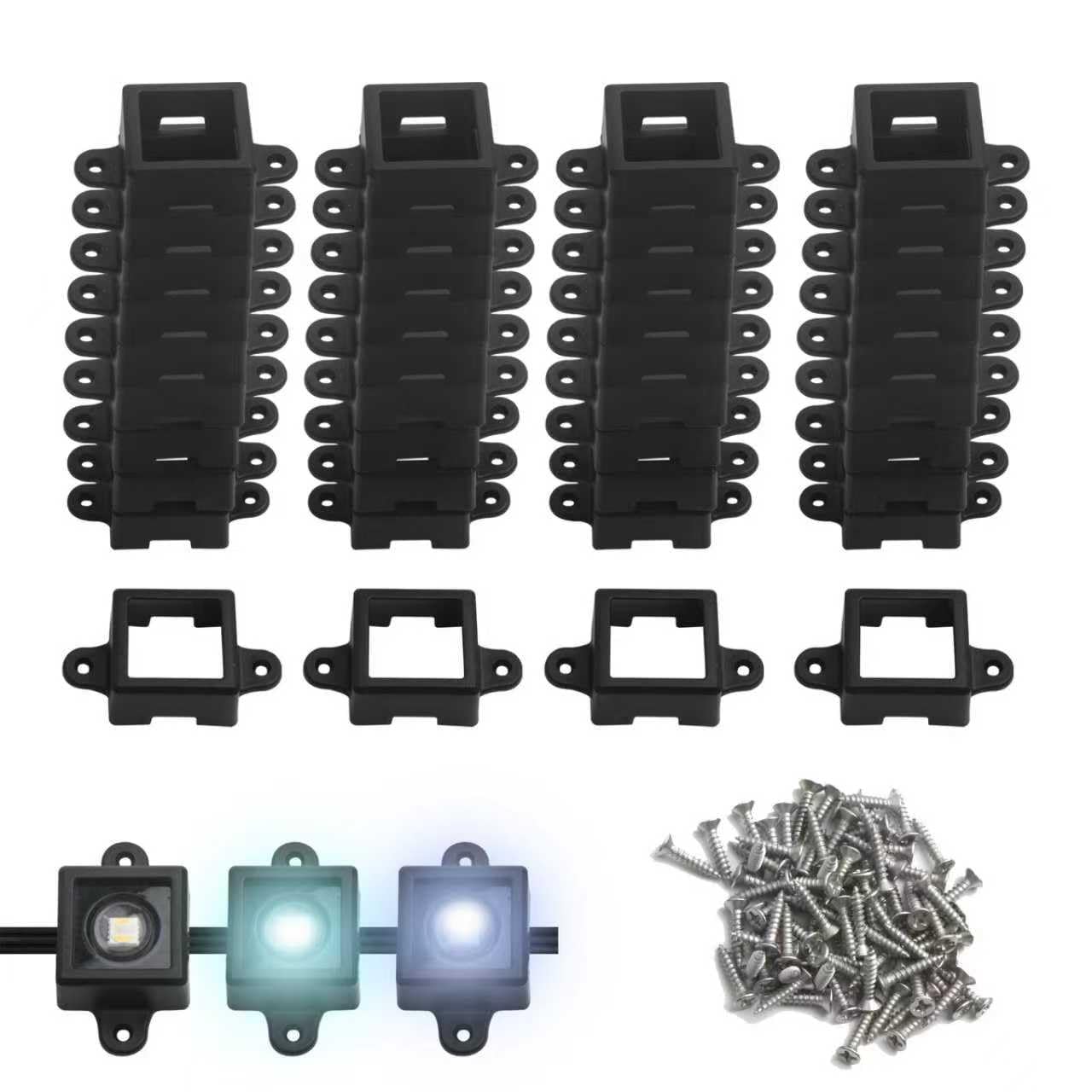 40 Sets Light Clips Upgraded Version for Govee Outdoor Light （Square） — Amazon image 9