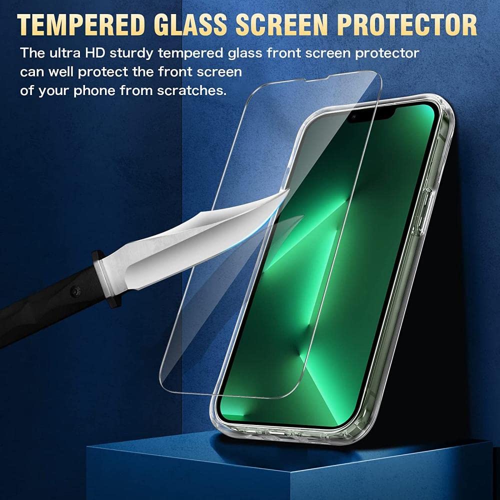 Custodia 3 In 1 Per IPhone 12 Trasparente Anti-ingiallimento – 2 Pellicole Privacy In Vetro Temperato, Protezione Fotocamera, Antiurto - 2