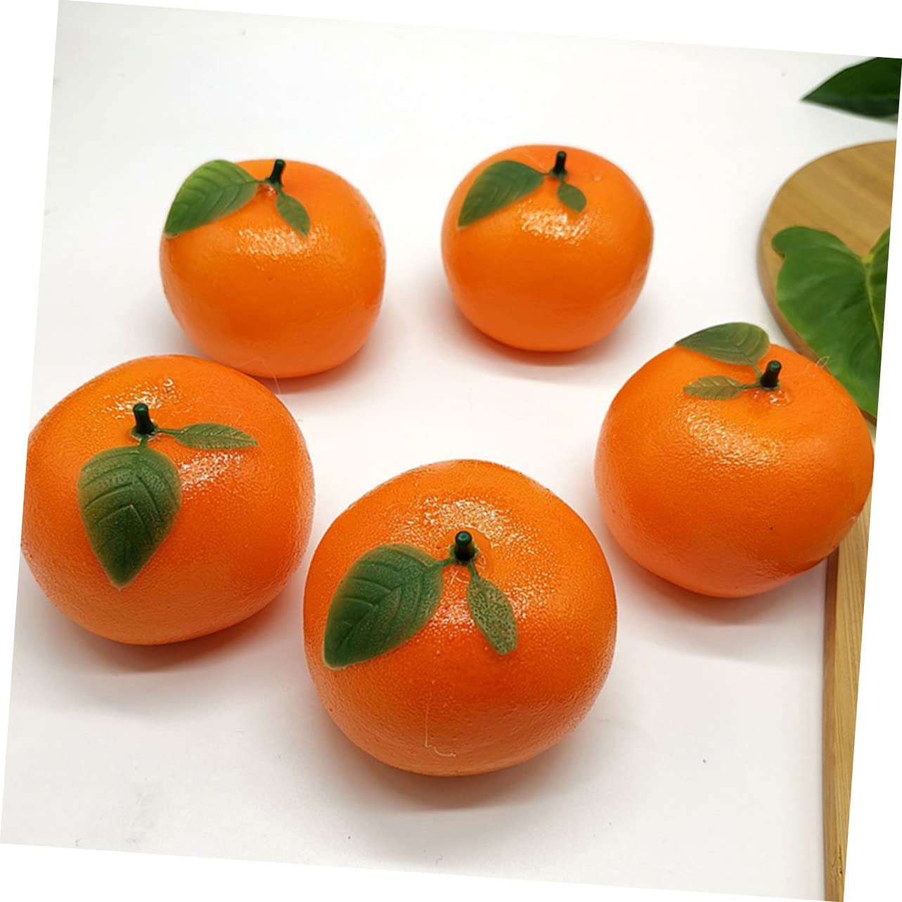 Gatuida 3 Sätze Künstliche Orange Party Fotografie-Requisiten Orangen Dekoration Gefälscht Wohnkultur Groß Simulationsfrucht Orangefarbenes Schlüssel Wahr Schaum 6 Stück * 3