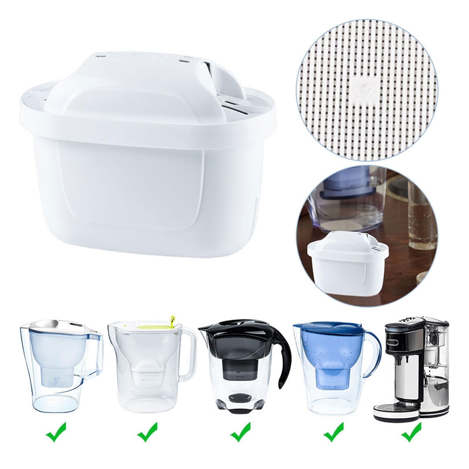 Recambio Filtro Agua Conteo Cartuchos Universales Reductores | Cartucho de filtro de agua con filtro de repuesto de cloro y cal